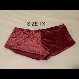 Bobbie Brooks Red Soft 1X Shorts Sleepwear New